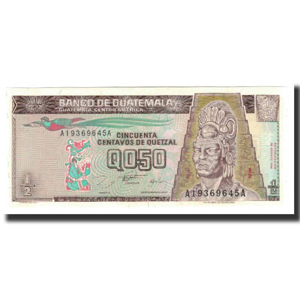 Banknote, Guatemala, 1/2 Quetzal, 1996-08-28, KM:96a, UNC(65-70)