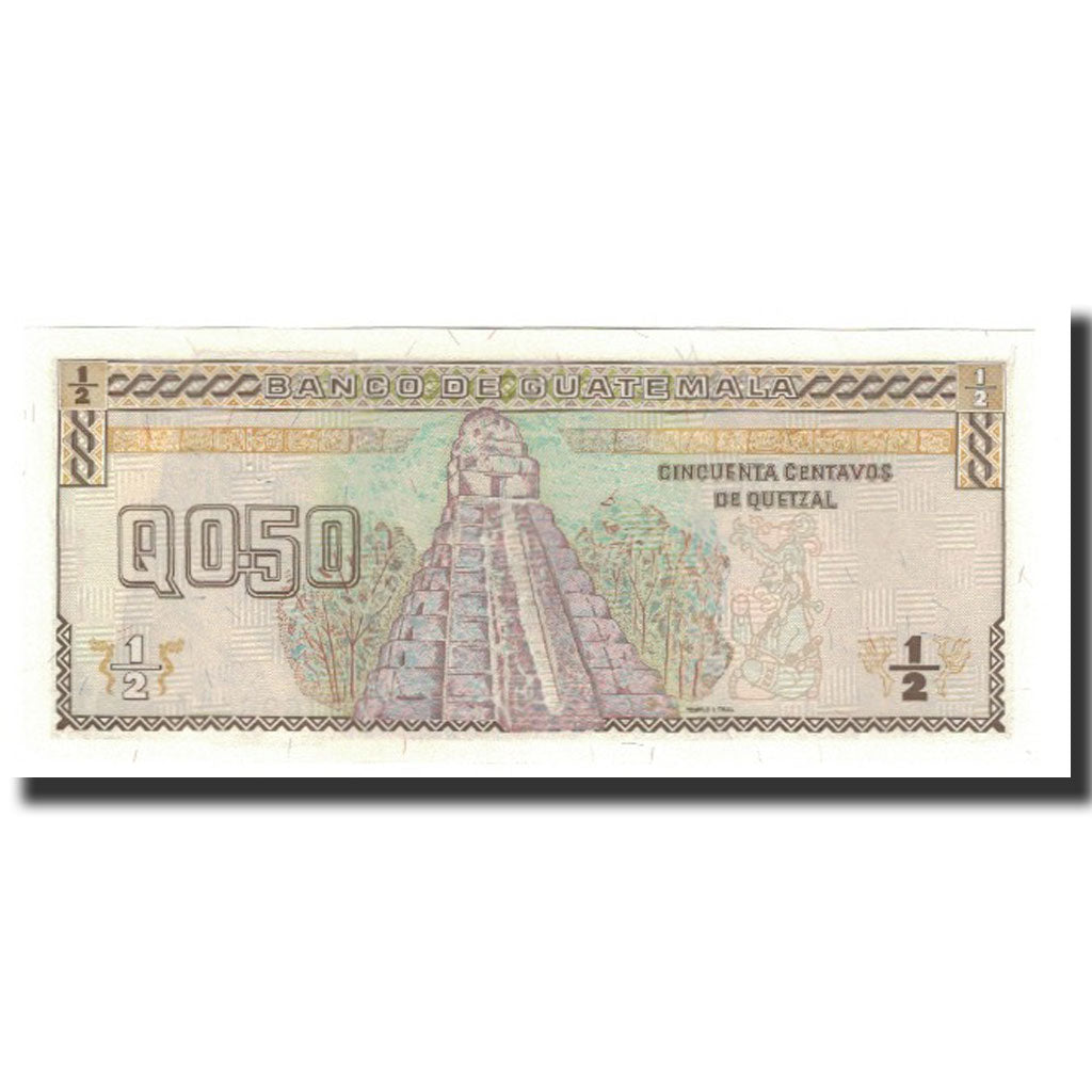 Banknote, Guatemala, 1/2 Quetzal, 1996-08-28, KM:96a, UNC(65-70)