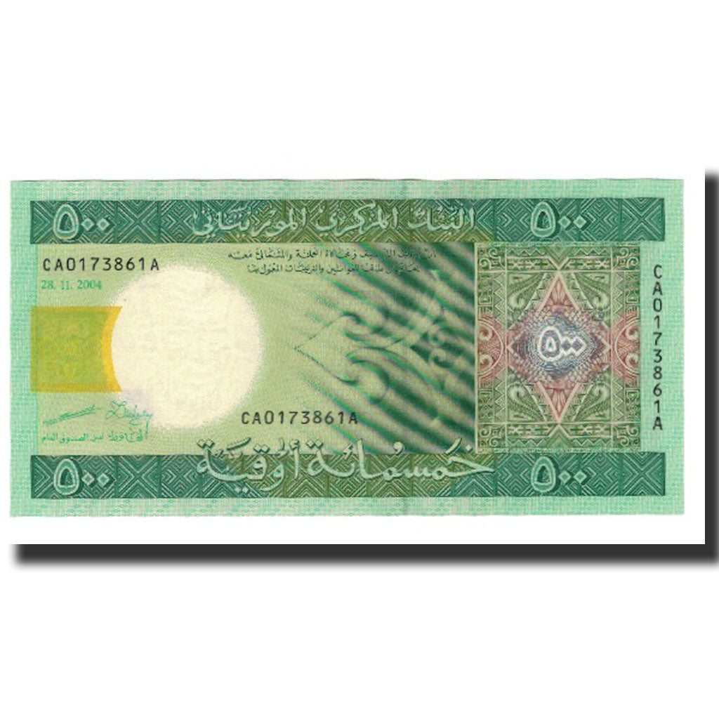 Billet, Mauritanie, 500 Ouguiya, 2004-11-28, KM:12a, NEUF