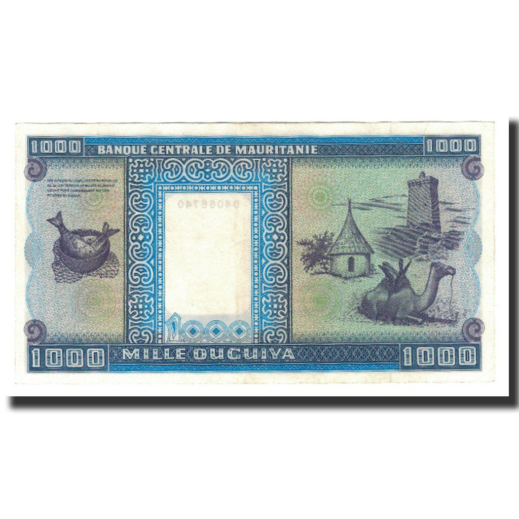 Mauritania, 1000 Ouguiya, KM:7a, 1974-11-28, UNC(64)