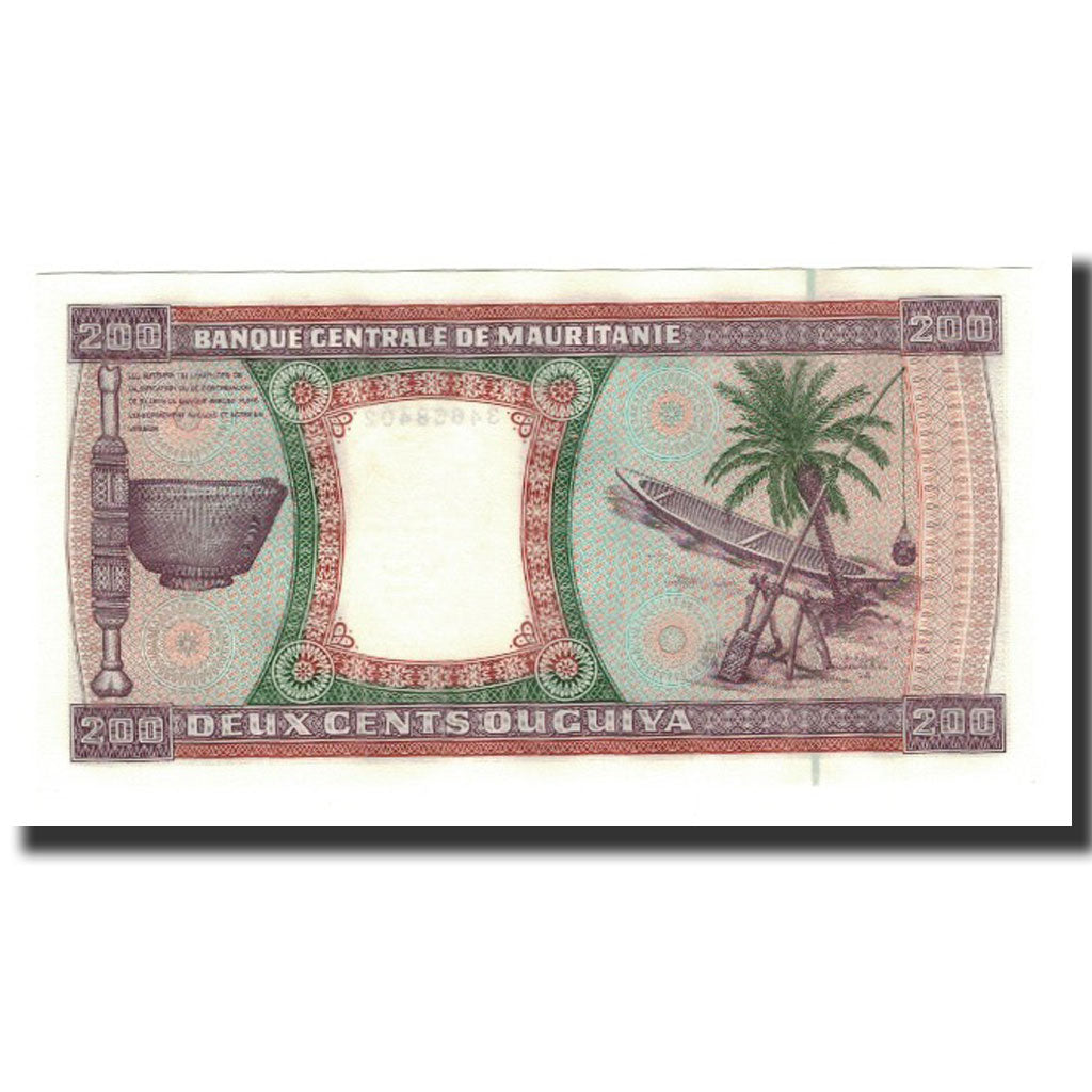 Banknote, Mauritania, 200 Ouguiya, 2001-11-28, KM:5i, UNC(65-70)