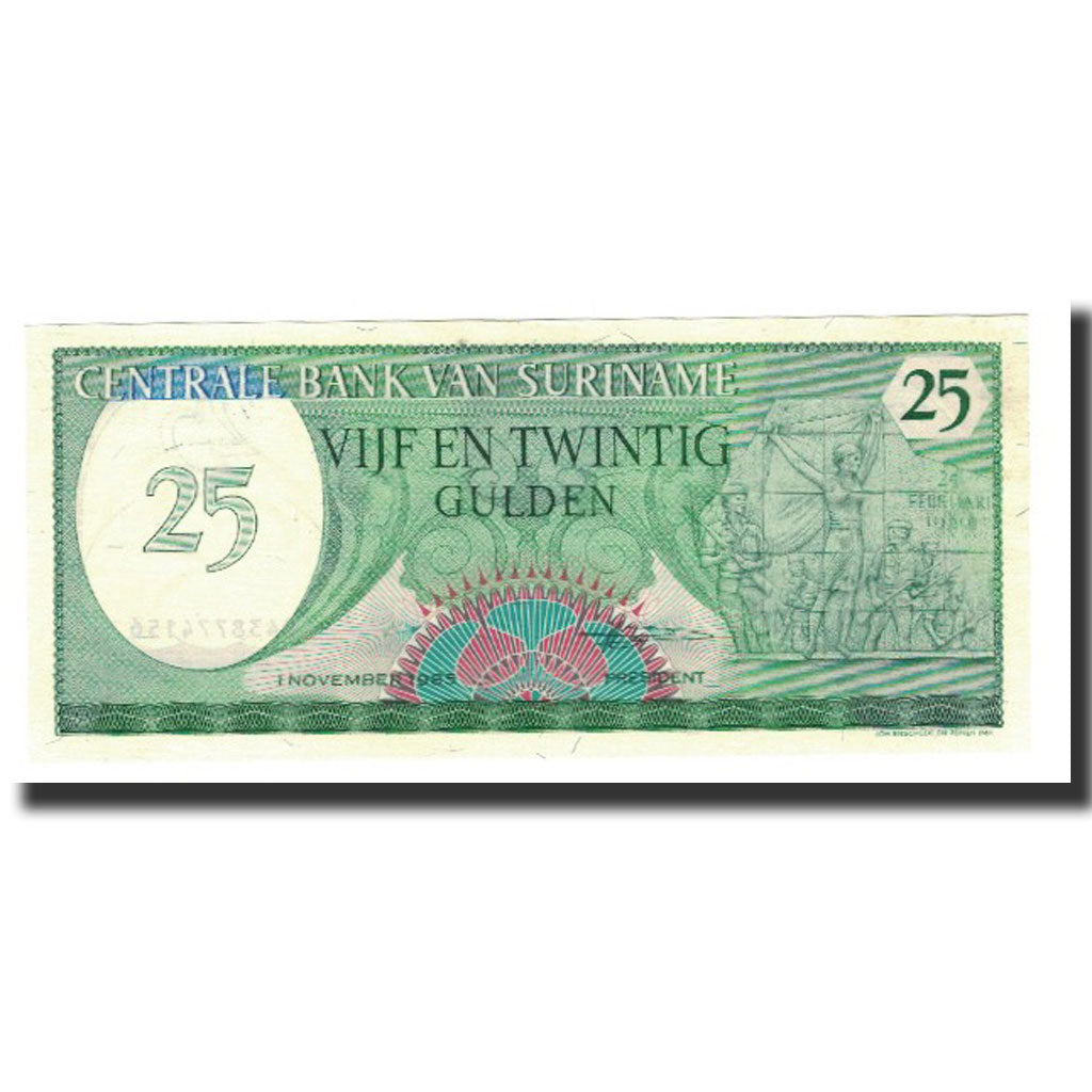 Banknote, Surinam, 25 Gulden, 1985-11-01, KM:127b, UNC(65-70)