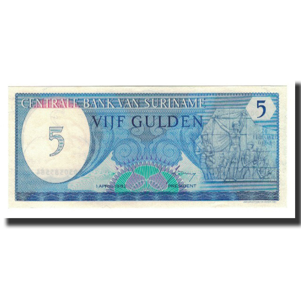 Banknote, Surinam, 5 Gulden, 1982-04-01, KM:125, UNC(65-70)