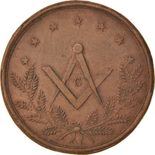 France, Masonic, Token, AU(50-53), Copper, Labouret #105, 11.36