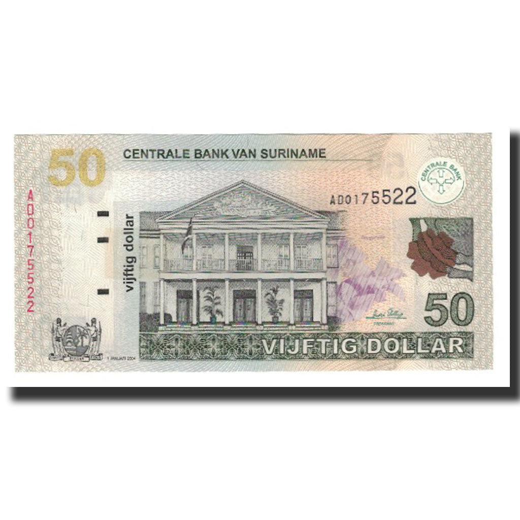 Banknote, Surinam, 50 Dollars, 2004-01-01, KM:160, UNC(65-70)