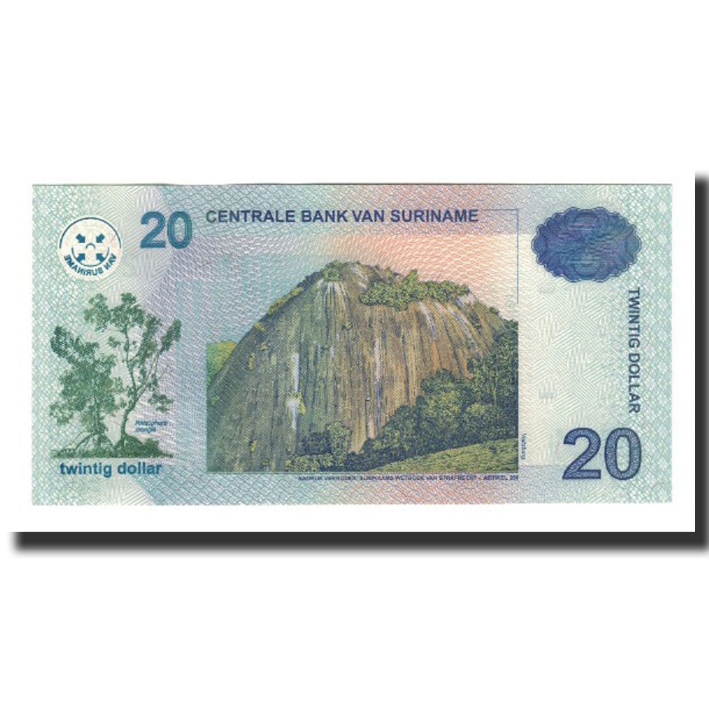Banknote, Surinam, 20 Dollars, 2004-01-01, KM:159a, UNC(65-70)