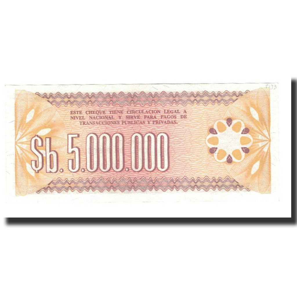 Banknote, Bolivia, 5 Million Pesos Bolivianos, 1985-03-08, KM:193a, UNC(65-70)