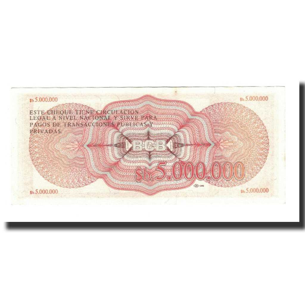 Bolivie, 5 Million Pesos Bolivianos, 1985-03-08, KM:191a, NEUF