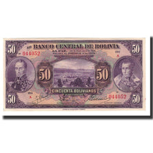 Billete, 50 Bolivianos, L.1928, Bolivia, KM:123a, SC+