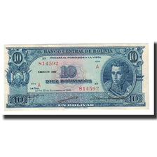 Bolivia, 10 Bolivianos, L.1945, KM:139b, UNC(65-70)