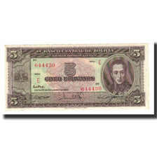 Billete, 5 Bolivianos, L.1945, Bolivia, KM:138a, SC+
