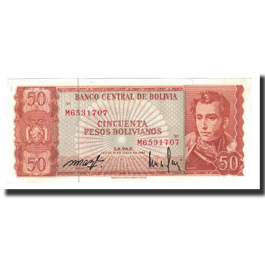 Bolivie, 50 Pesos Bolivianos, 1962-07-13, KM:162a, NEUF