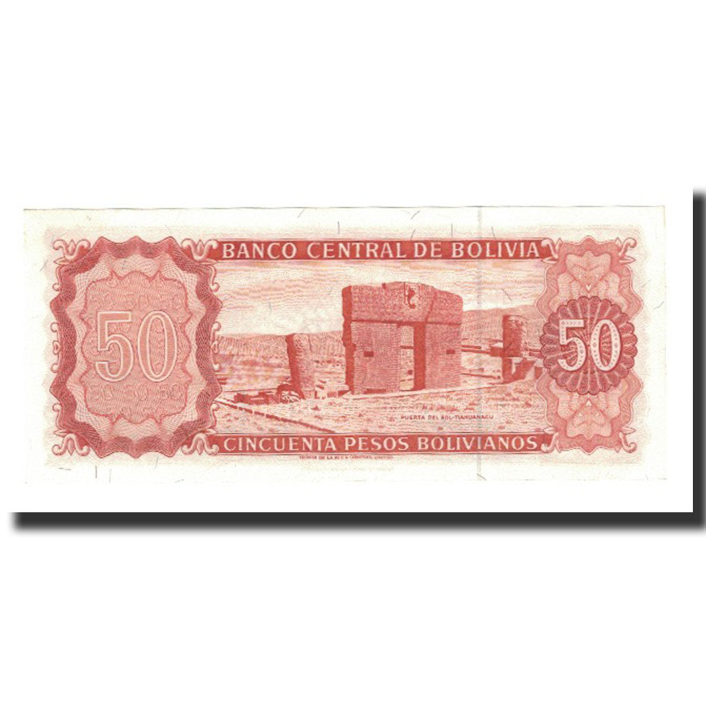 Bolivie, 50 Pesos Bolivianos, 1962-07-13, KM:162a, NEUF