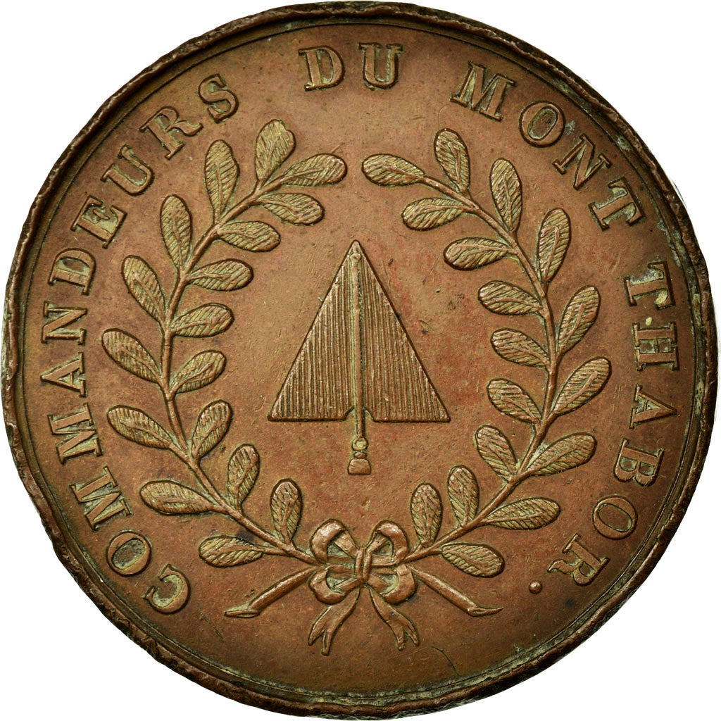France, Token, Masonic, 1807, AU(55-58), Copper, Labouret:186