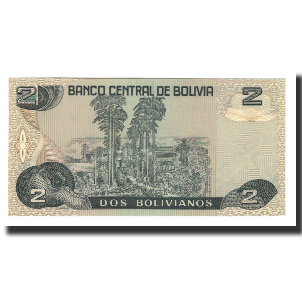 Bolivia, 2 Bolivianos, L.1986, KM:202b, UNC(65-70)