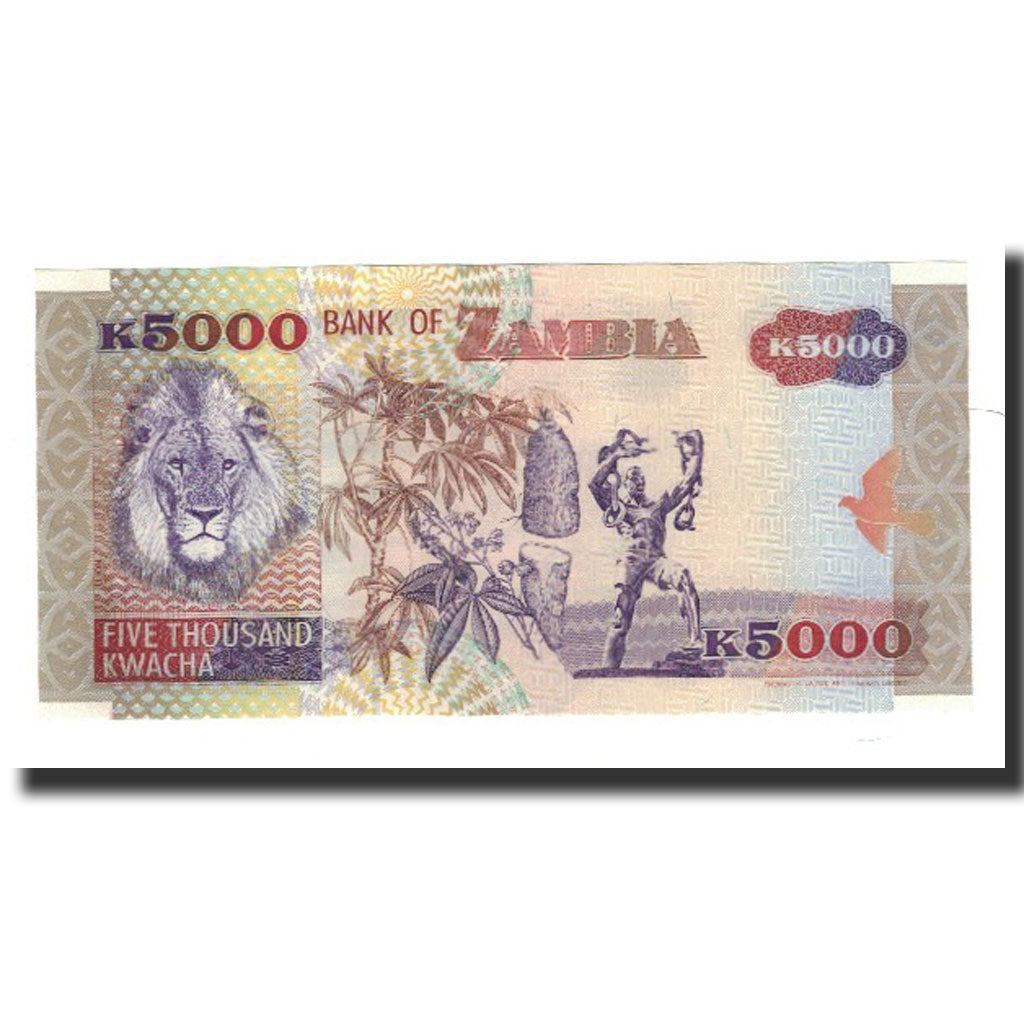 Zambia, 5000 Kwacha, 1992, KM:41a, UNC(65-70)