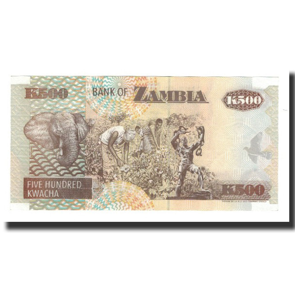 Banknote, Zambia, 500 Kwacha, 1992, KM:39a, UNC(65-70)