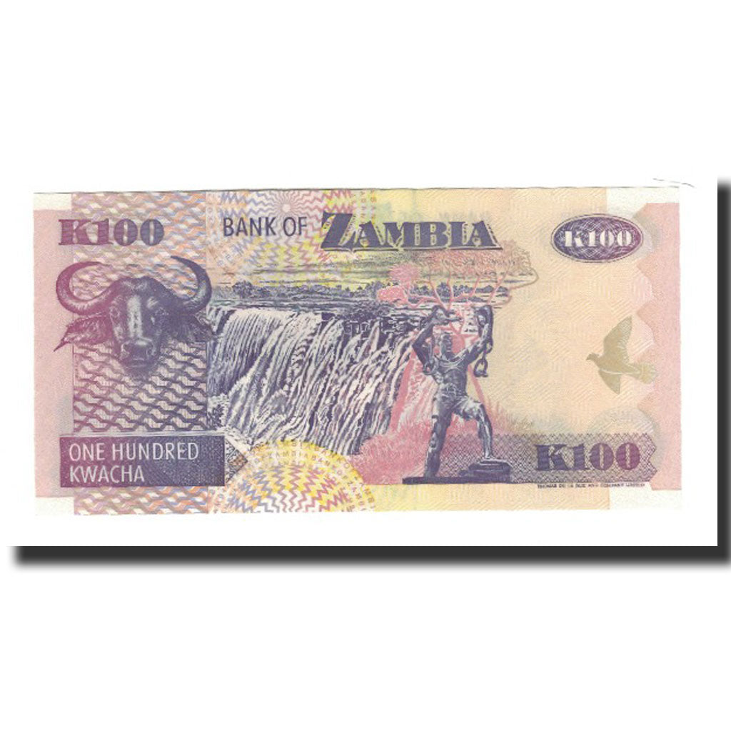 Banknote, Zambia, 100 Kwacha, 2001, KM:38c, UNC(65-70)