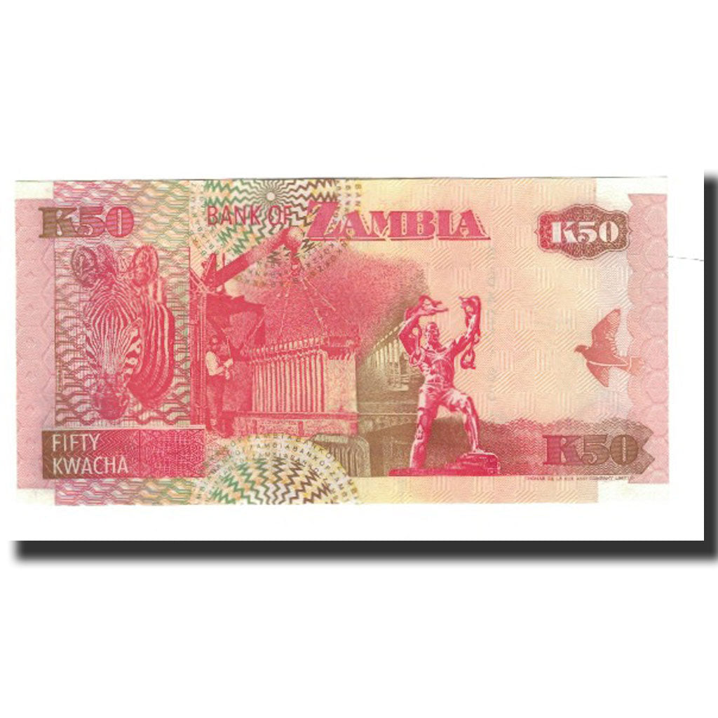 Banknote, Zambia, 50 Kwacha, 2001, KM:37c, UNC(65-70)
