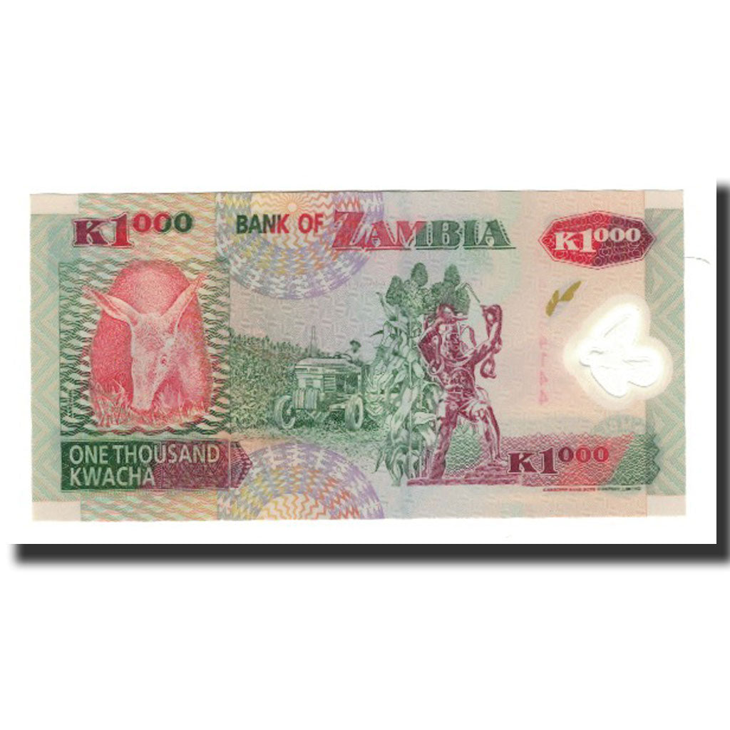 Banknote, Zambia, 1000 Kwacha, 2003, KM:44b, UNC(65-70)