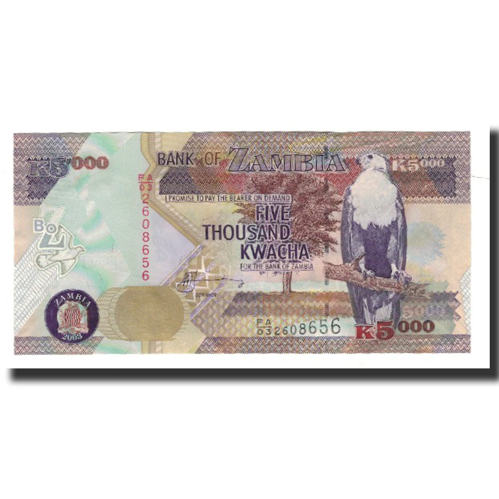 Zambia, 5000 Kwacha, 2003, KM:45a, UNC(65-70)