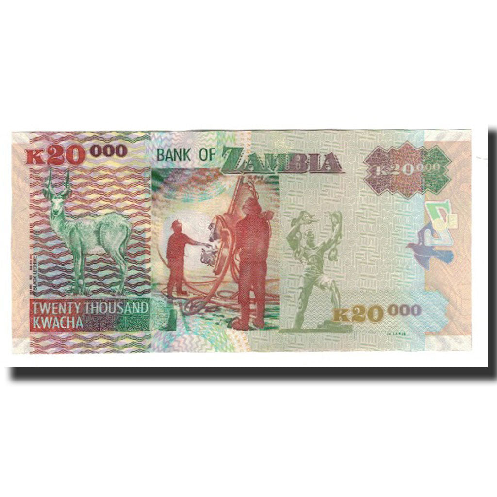 Banknote, Zambia, 20,000 Kwacha, 2003, KM:47a, UNC(63)