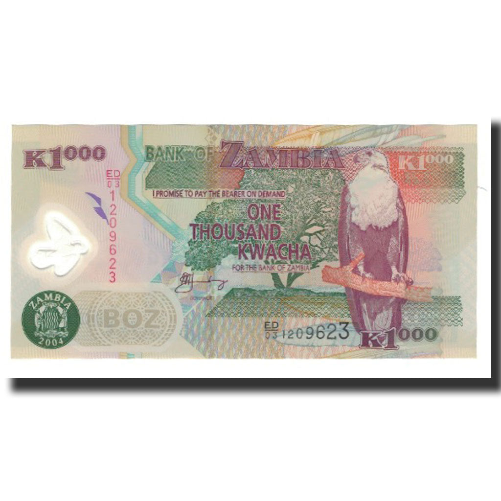 Banknote, Zambia, 1000 Kwacha, 2004, KM:44c, UNC(65-70)
