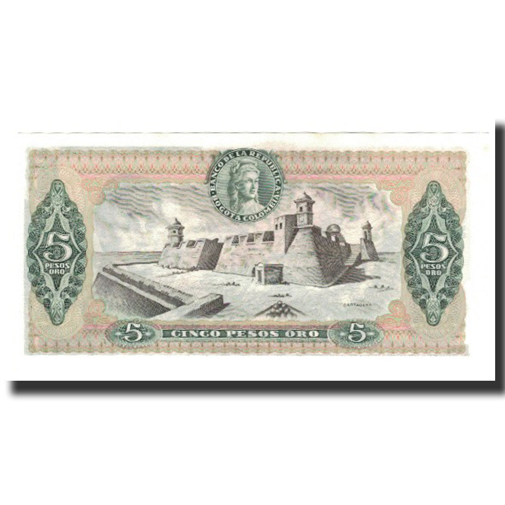 Banknote, Colombia, 5 Pesos Oro, 1980-01-01, KM:406f, UNC(65-70)