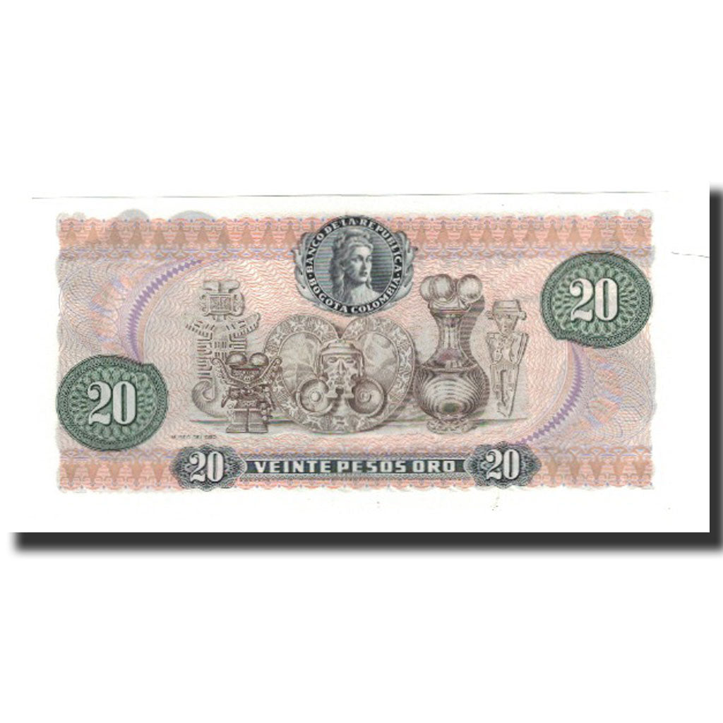 Banknote, Colombia, 20 Pesos Oro, 1981-01-01, KM:409d, UNC(65-70)