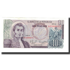 Banknote, Colombia, 10 Pesos Oro, 1980-08-07, KM:407h, UNC(65-70)