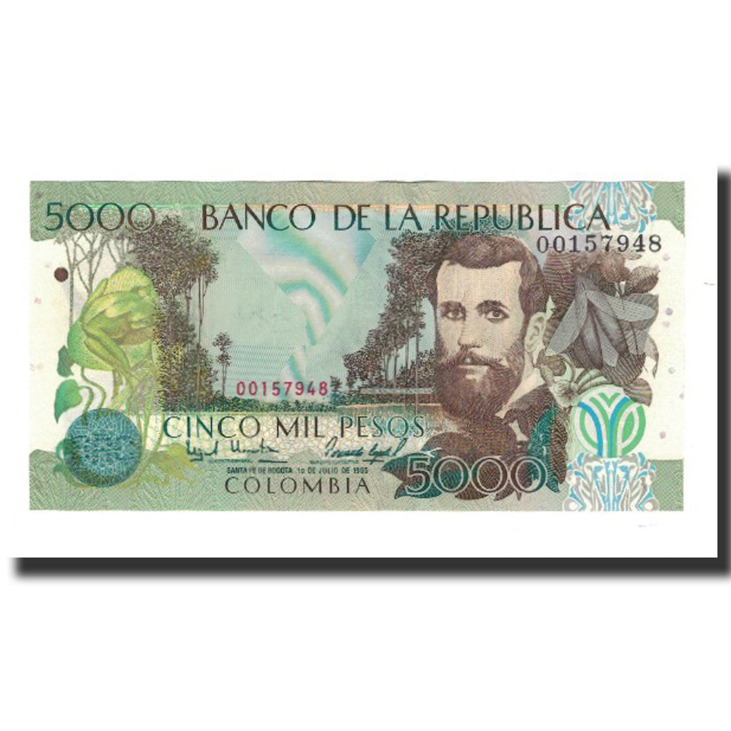 Colombia, 5000 Pesos, KM:442a, 1995-07-01, UNC