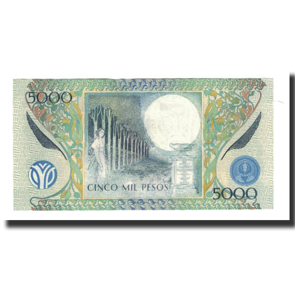 Colombia, 5000 Pesos, KM:442a, 1995-07-01, UNC