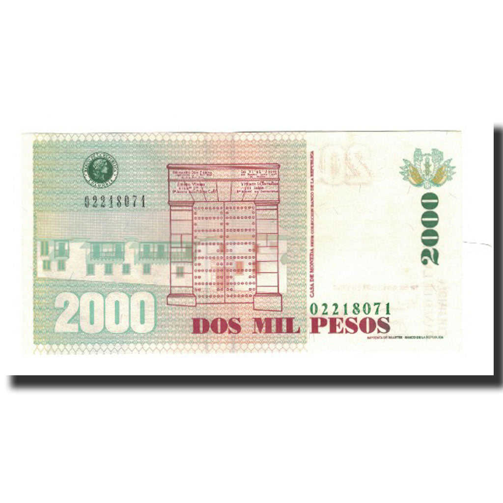 Banconote, Colombia, 2000 Pesos, KM:451a, 2000-10-12, FDS