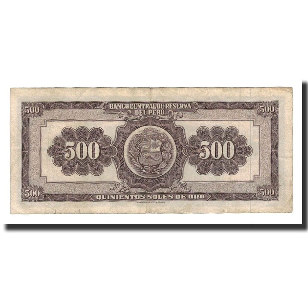 Banknote, Peru, 500 Soles De Oro, 1966-05-20, KM:87a, EF(40-45)