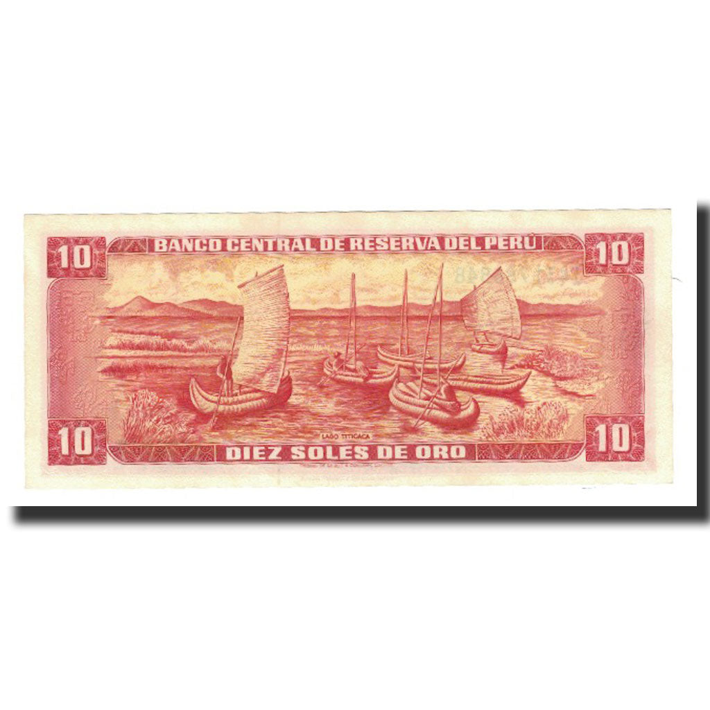 Banknot, Peru, 10 Soles De Oro, 1975-10-02, KM:106, UNC(65-70)