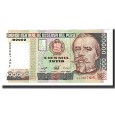 Banknote, Peru, 100,000 Intis, 1989-12-21, KM:145, UNC(65-70)