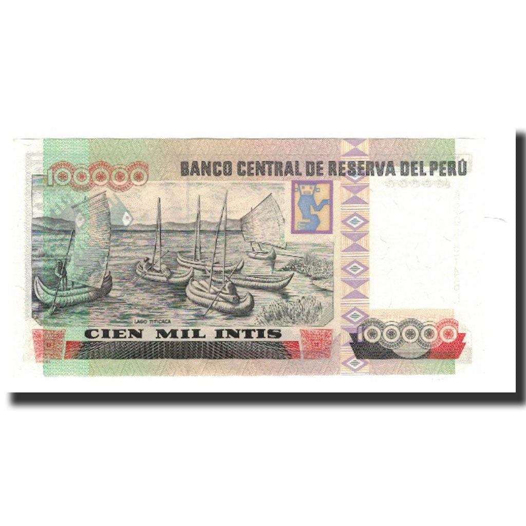 Banknote, Peru, 100,000 Intis, 1989-12-21, KM:145, UNC(65-70)