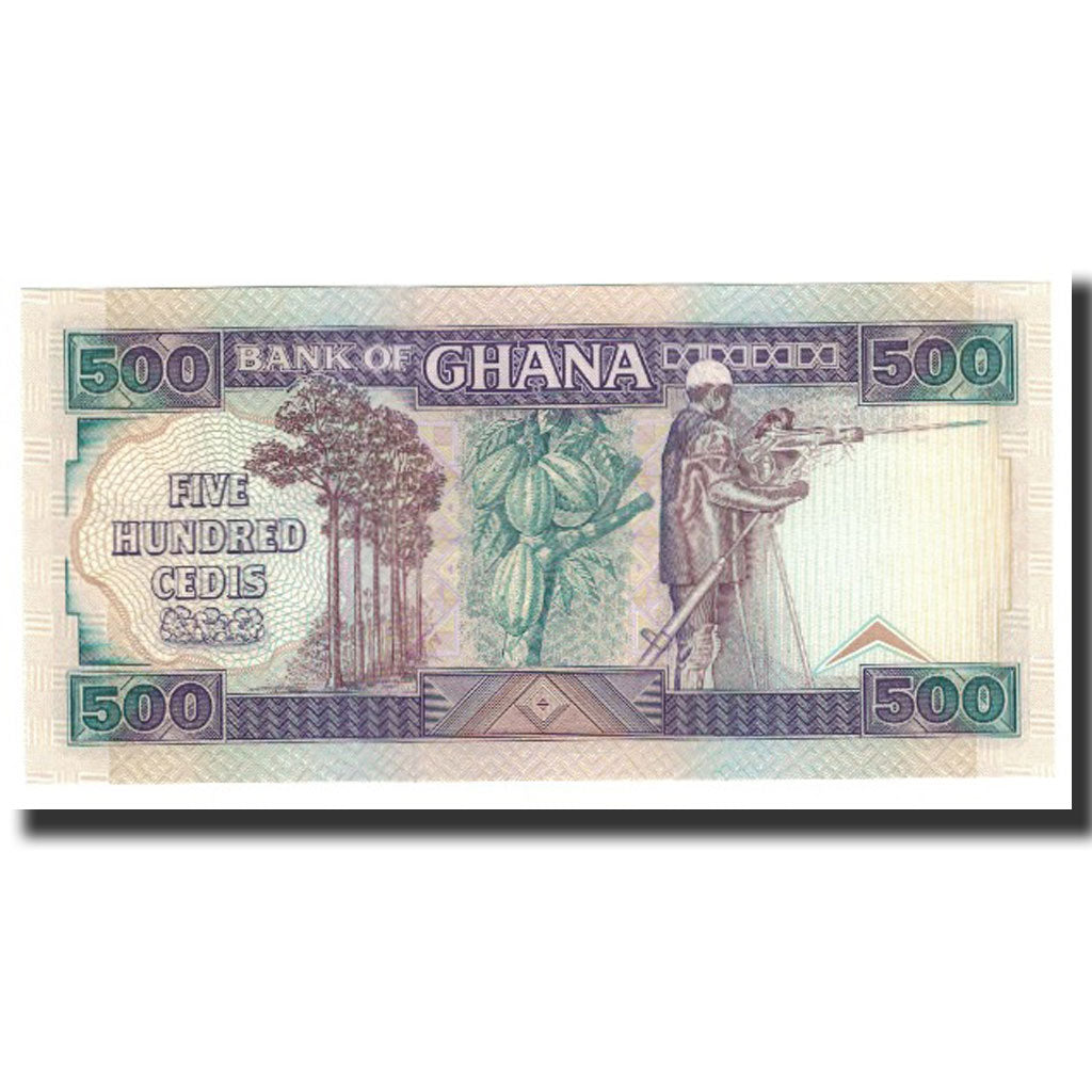 Ghana, 500 Cedis, 1990-07-19, KM:28b, UNC(65-70)