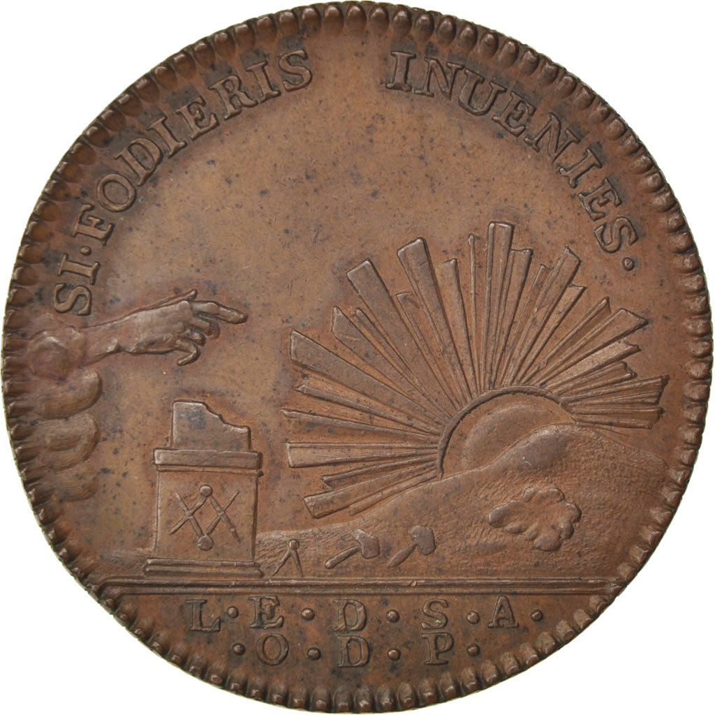 France, Token, Masonic, AU(55-58), Copper, Labouret:27