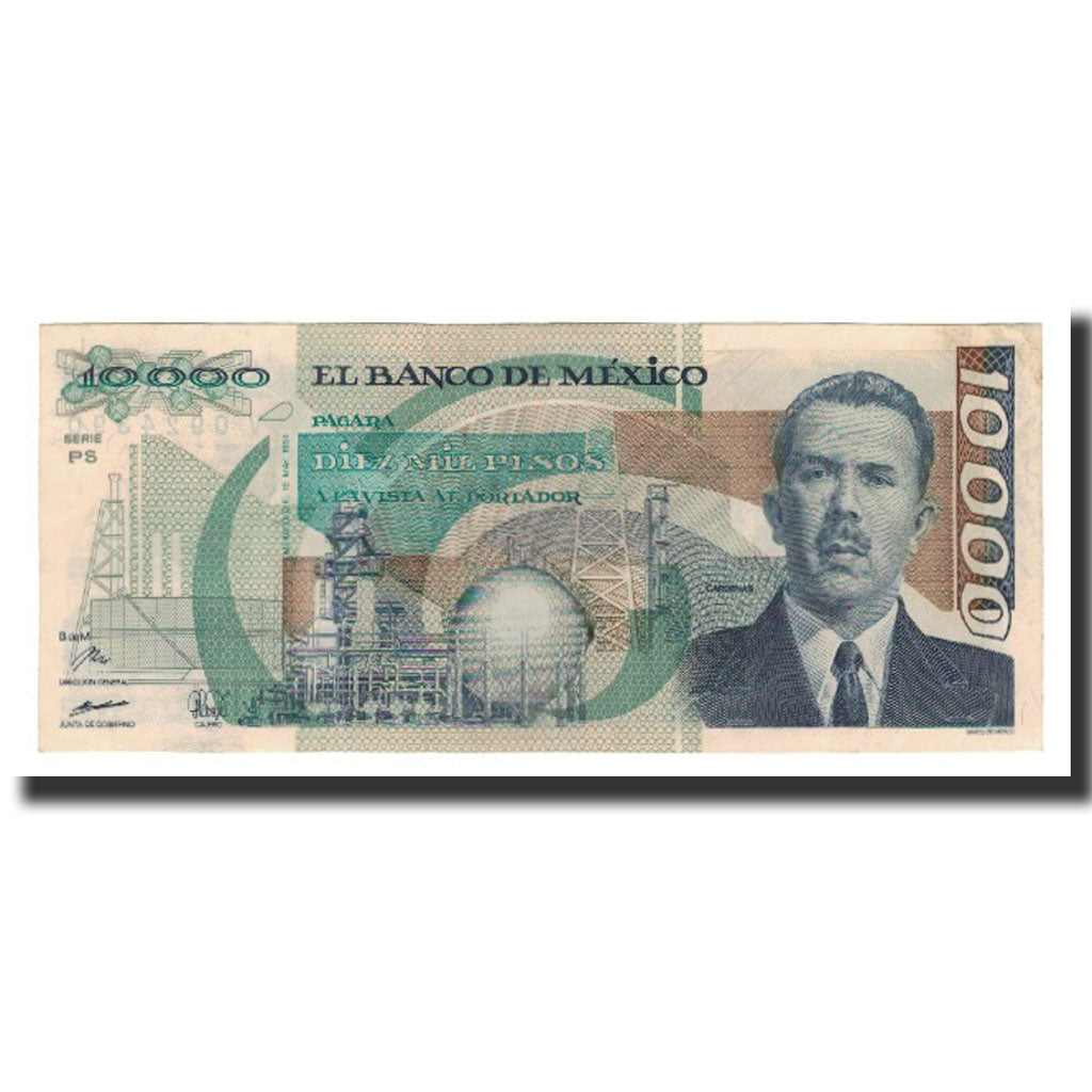 Billete, 10,000 Pesos, México, KM:90d, 1991-5-16, EBC+