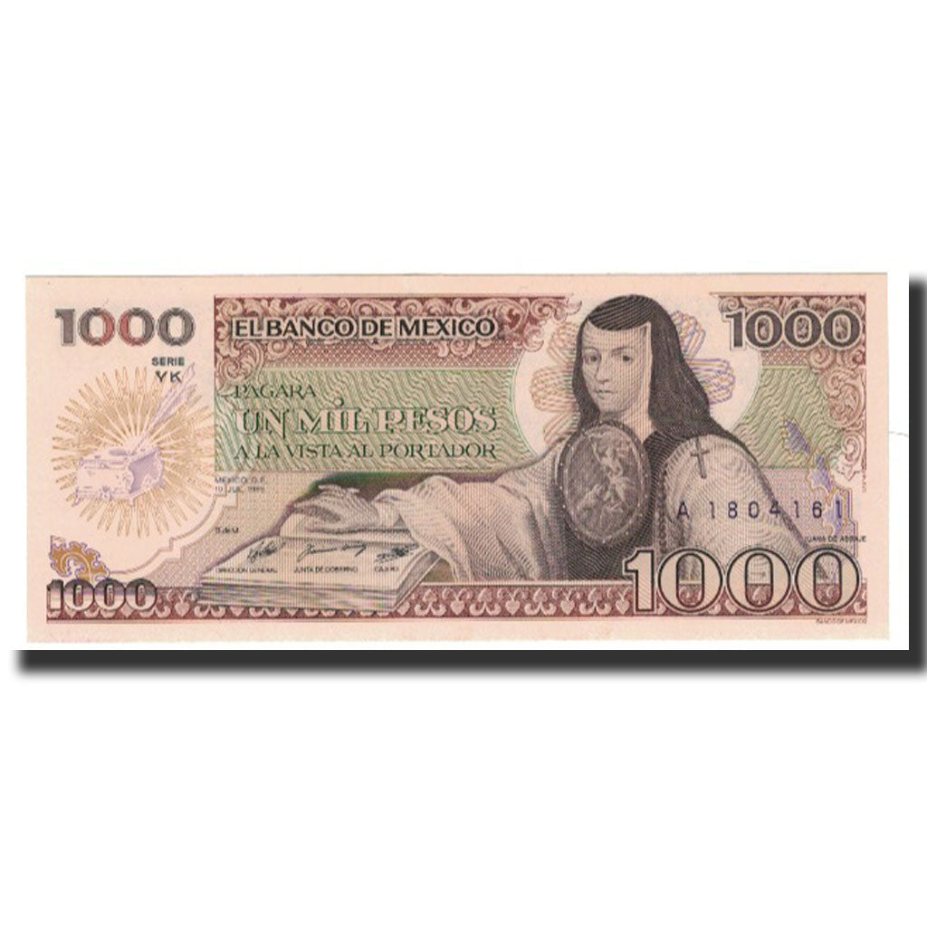 Mexico, 1000 Pesos, 1985-07-19, KM:85, UNC(65-70)
