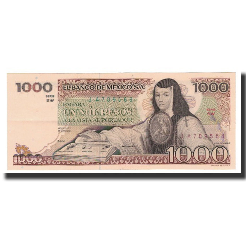 Banknote, Mexico, 1000 Pesos, 1982-03-25, KM:76d, UNC(60-62)