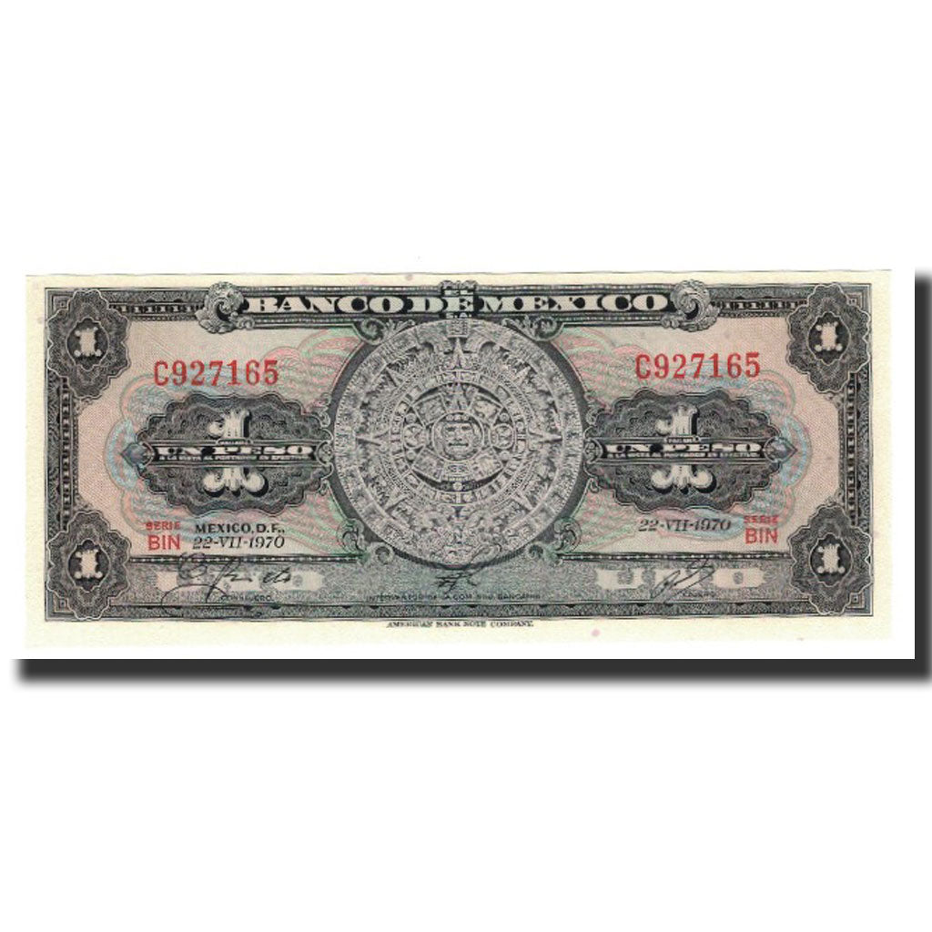 Banconote, Messico, 1 Peso, KM:59i, 1970-07-22, FDS