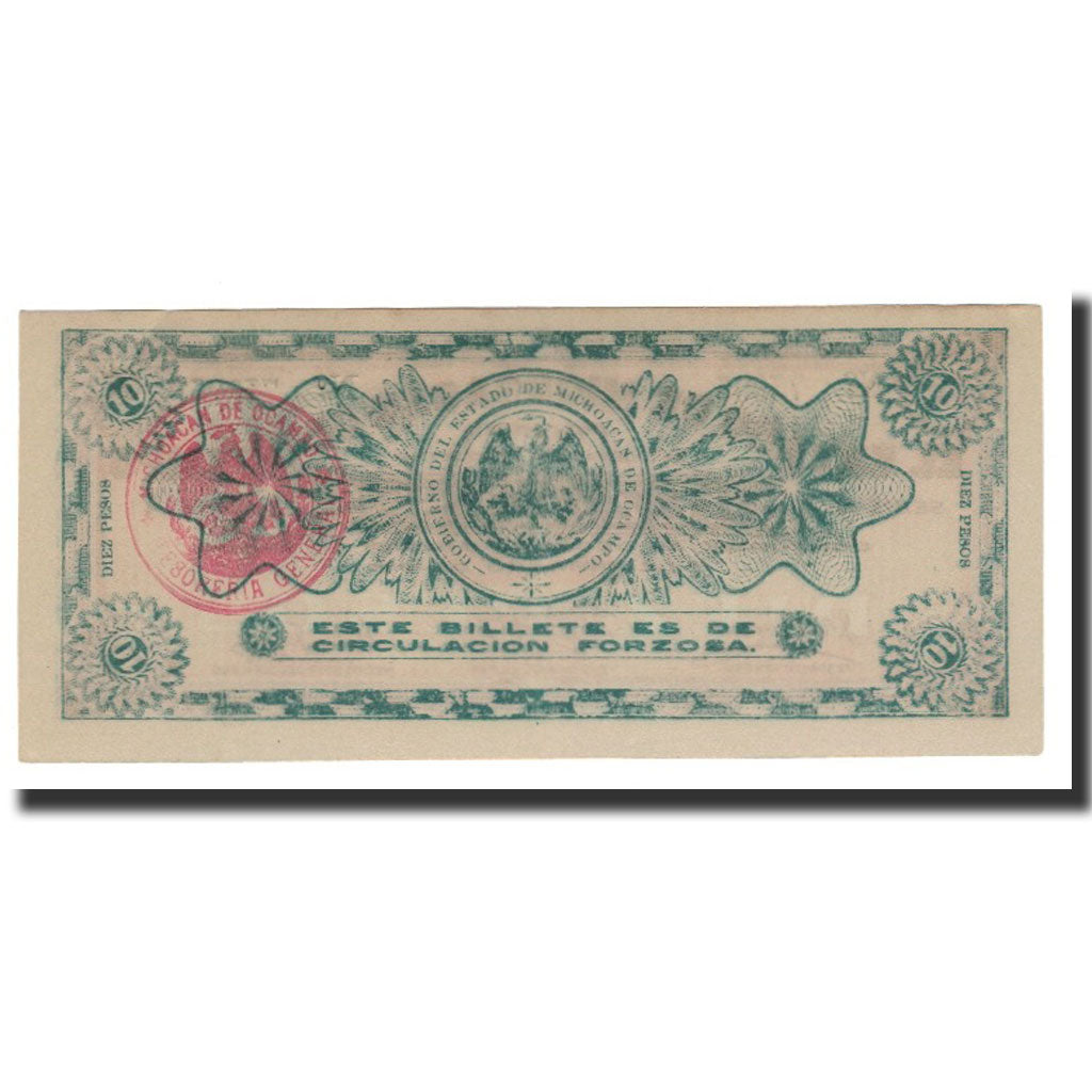 Mexico - Revolutionary, 10 Pesos, 1915-02-05, KM:S883a, UNC(60-62)