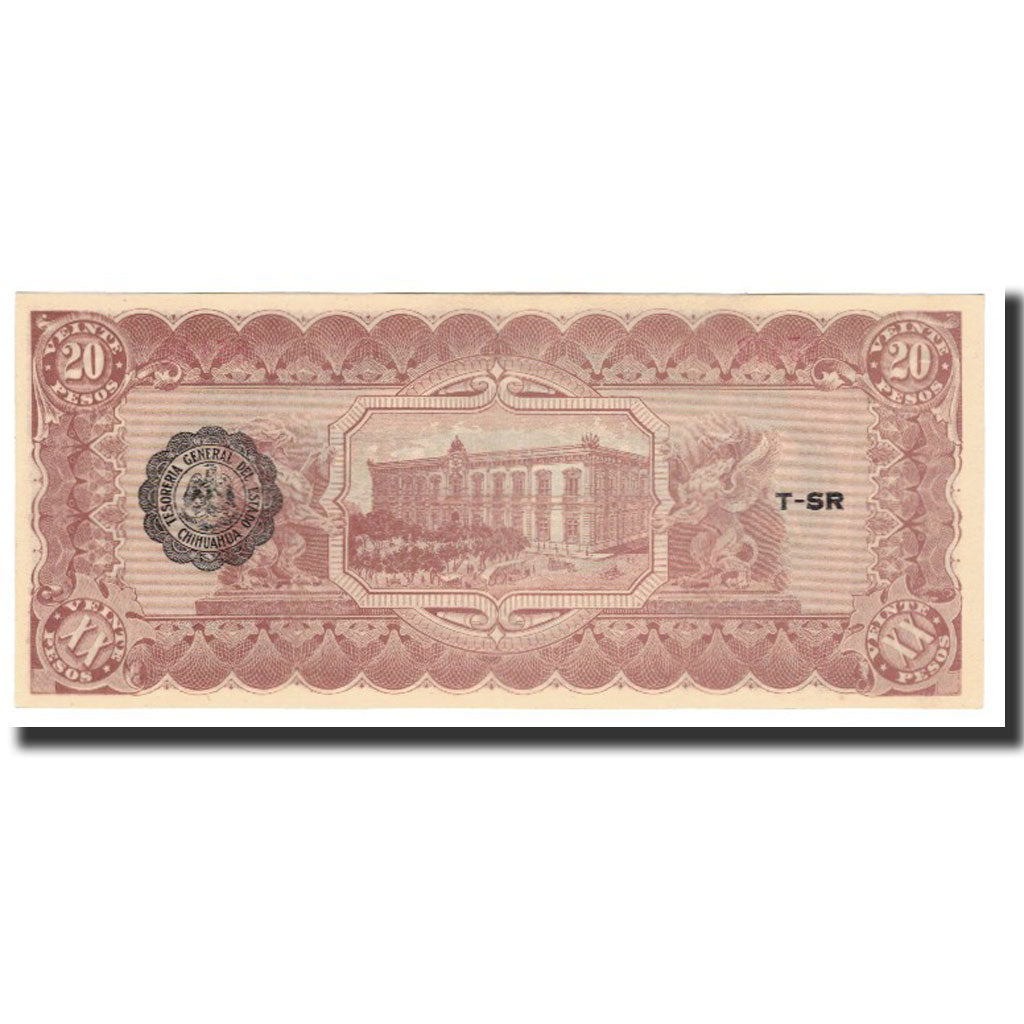 Banknote, Mexico - Revolutionary, 20 Pesos, 1915, KM:S537a, UNC(64)