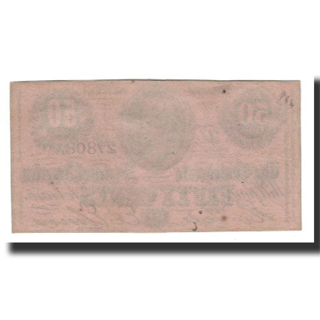 Banknote, Confederate States of America, 50 Cents, 1864-02-17, UNC(63)