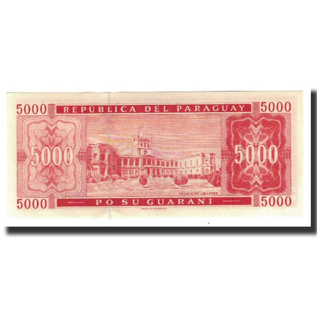 Banknote, Paraguay, 5000 Guaranies, 2003, KM:220b, UNC(63)