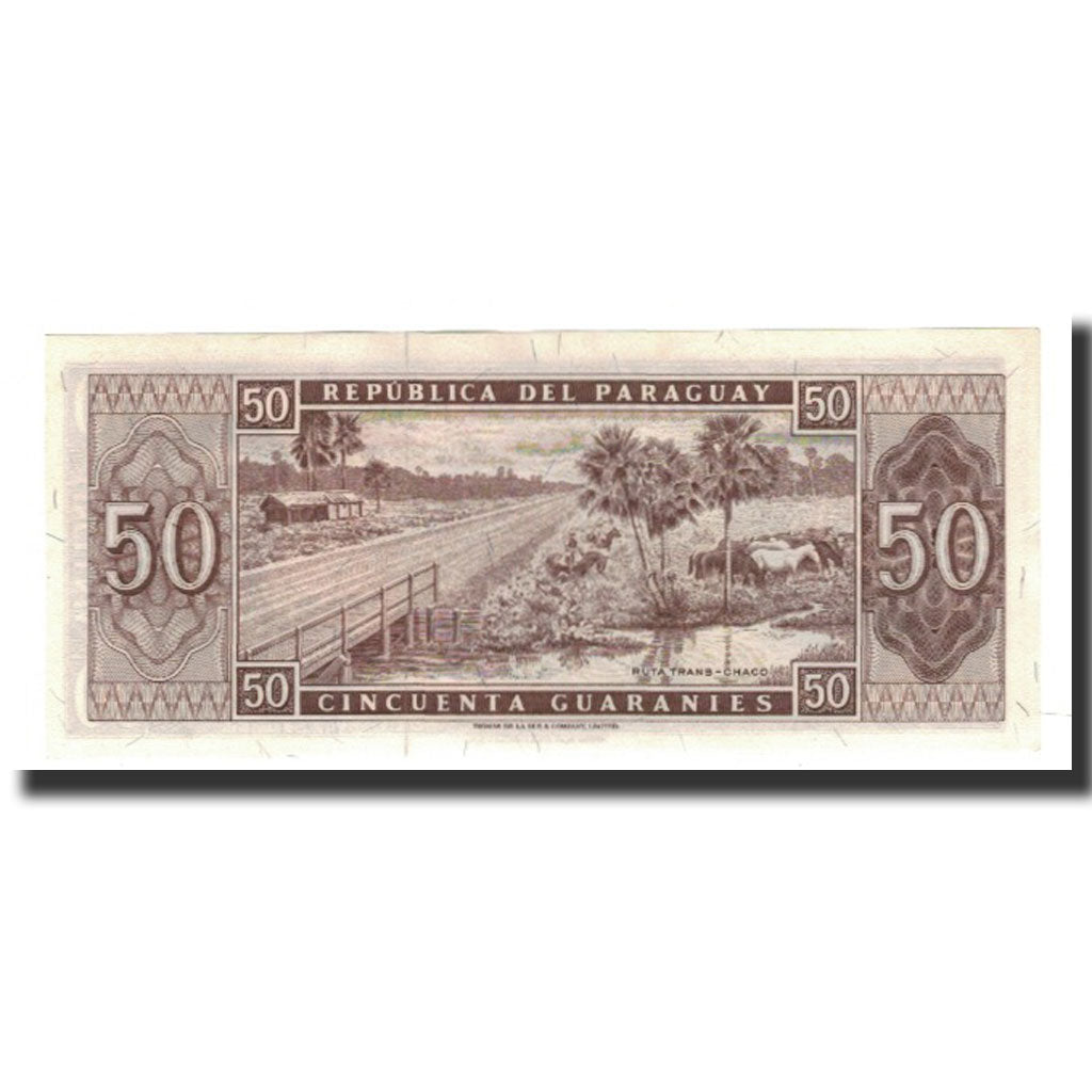 Paraguay, 50 Guaranies, L1952, KM:197b, UNC(65-70)
