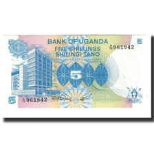 Banknote, Uganda, 5 Shillings, Undated (1979), KM:10, UNC(65-70)