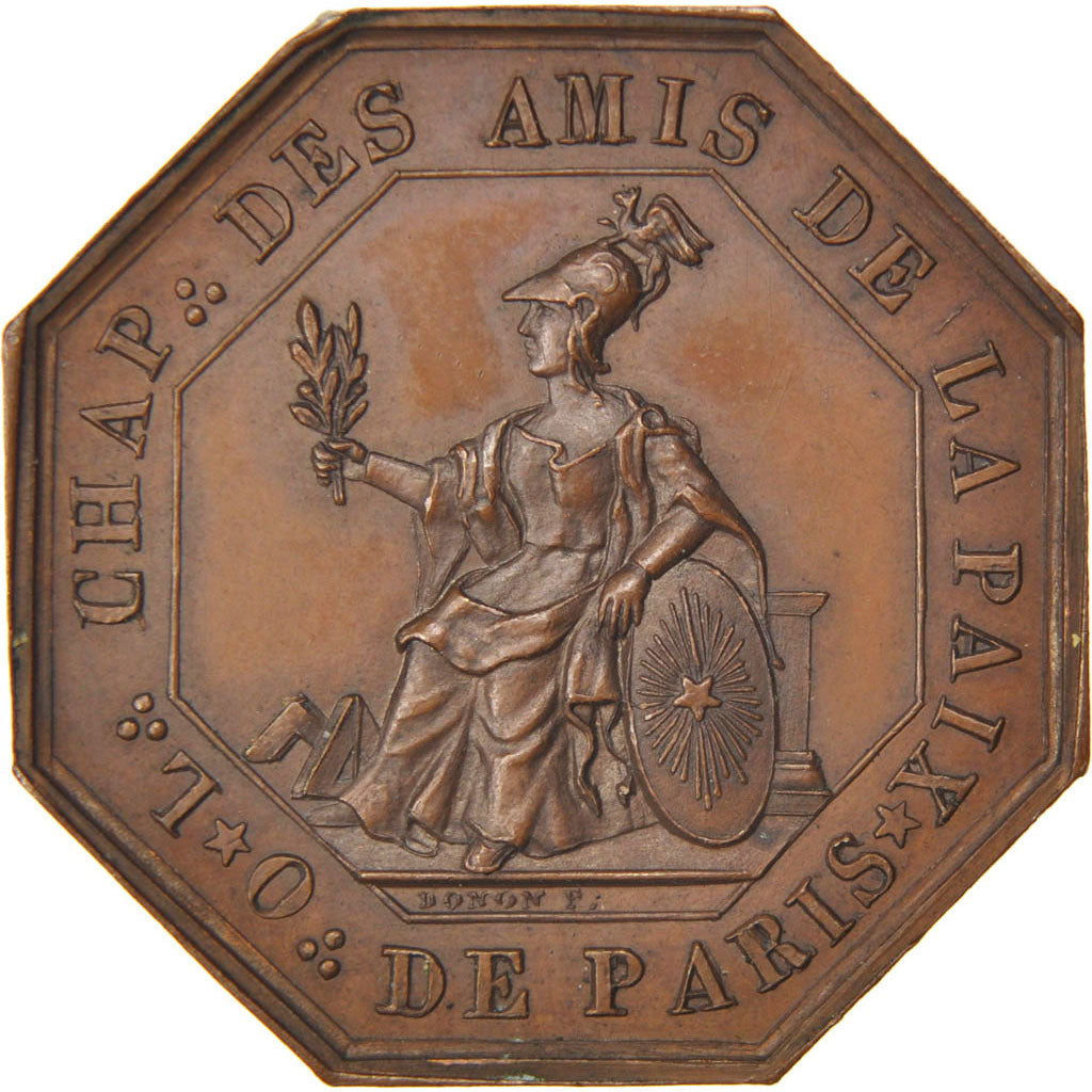 France, Masonic, Token, AU(55-58), Copper, 8.43
